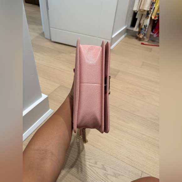 Chanel Boy Medium  Pink Quilted Bag with Gold hardware - Picture 11 of 11